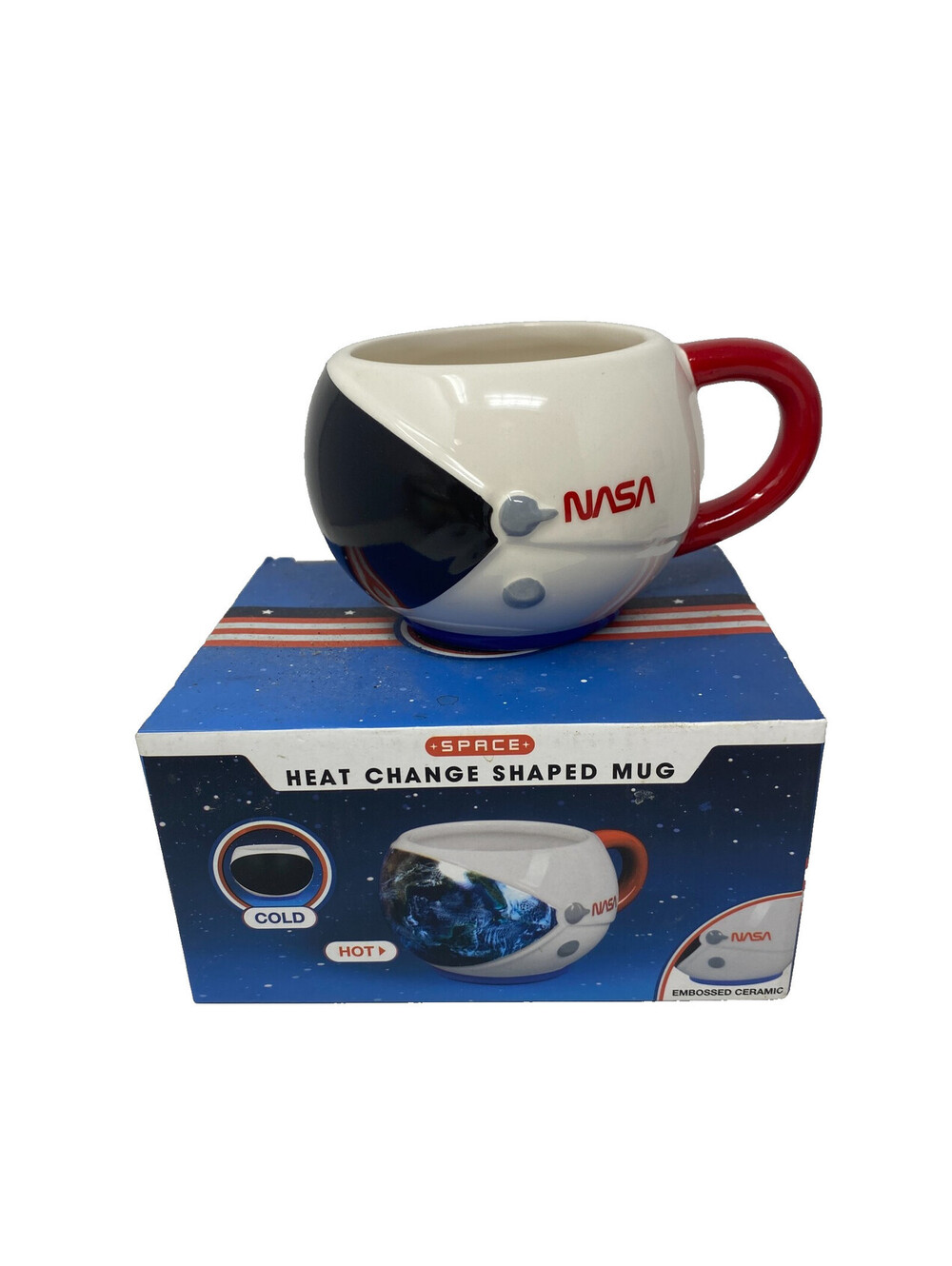 NASA Astronaut Helmet Heat Change Color Mug Space Fizz Creations 11oz Ceramic